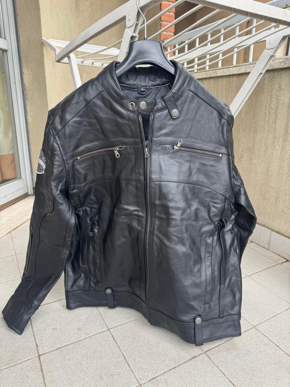 Harley Davidson Leather Motor Cylce Jacket, High Quality Cowhide leather jacket