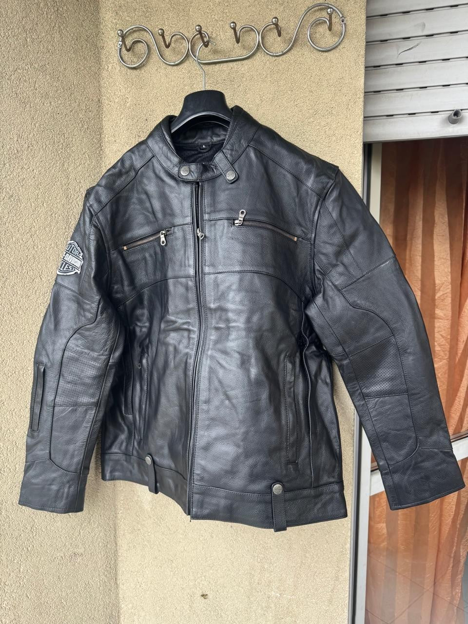 Harley Davidson Leather Motor Cylce Jacket, High Quality Cowhide leather jacket