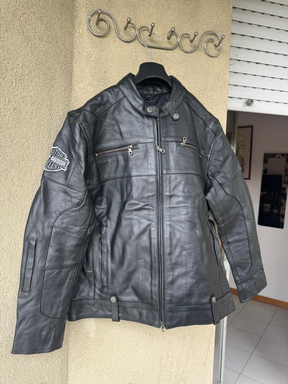 Harley Davidson Leather Motor Cylce Jacket, High Quality Cowhide leather jacket