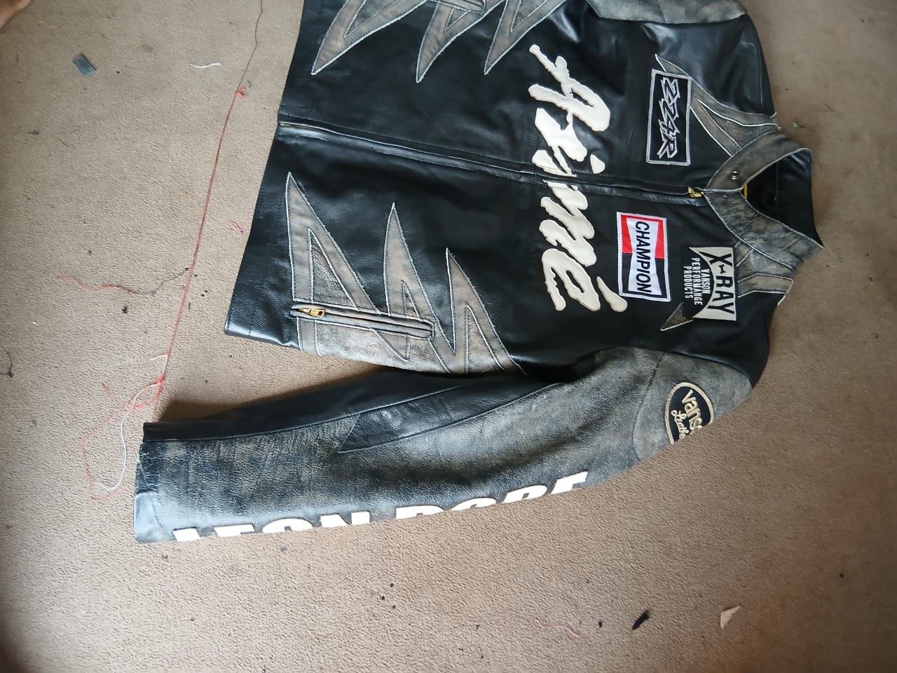 Aime Leon Dore Leather Café Racer Jacket