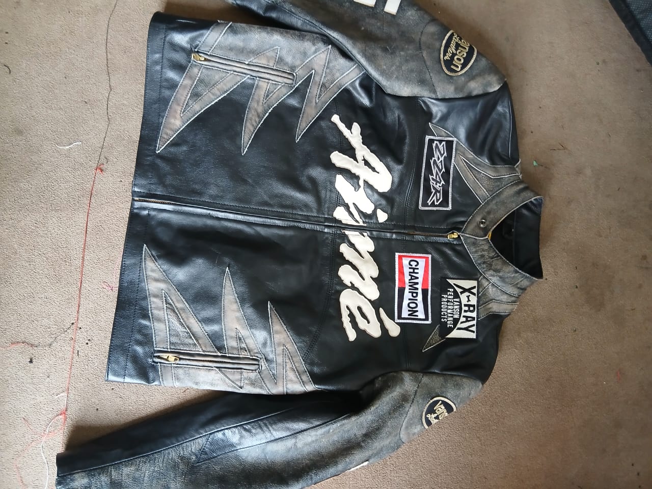 Aime Leon Dore Leather Café Racer Jacket