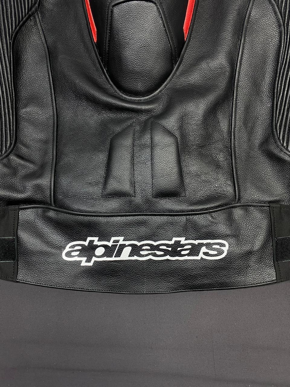 Alpinestars Original Cowhide Leather Motorbike Jacket Real Leather Racing Jacket