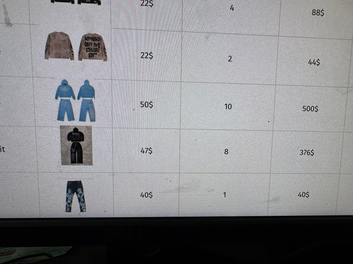 custom order tracksuits,tshirts,full sweatsuits,