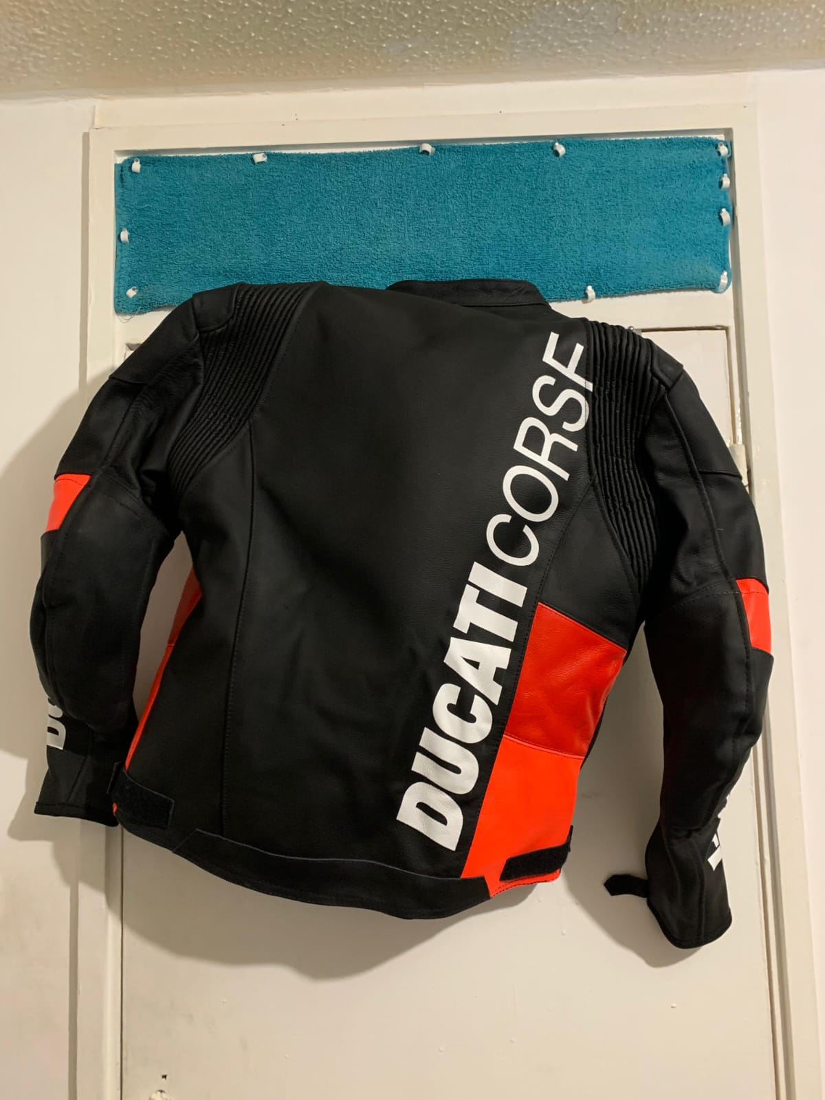 Ducati Racing Motorcycle Biker Leather Jacket Motorbike Men Leather Jacket