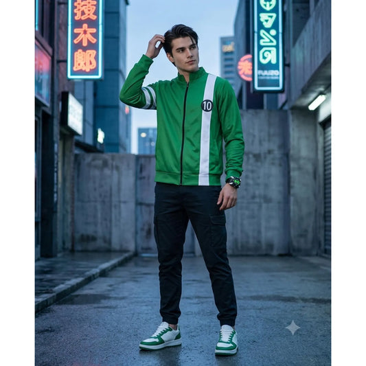Ben 10 Cosplay Costume Green jacket Ten Ben Jacket