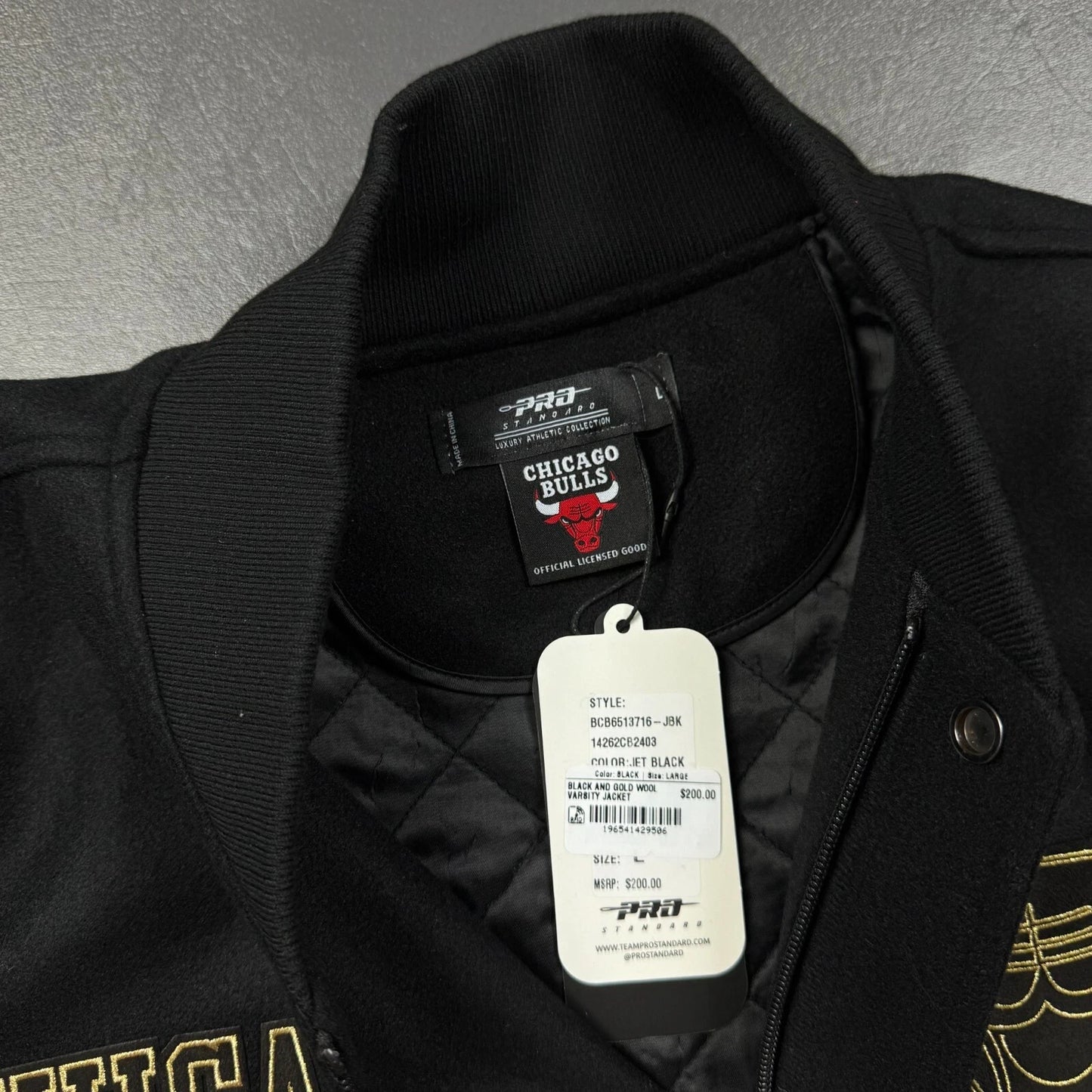 Chicago Bulls Varsity Style Jacket by Pro Standard