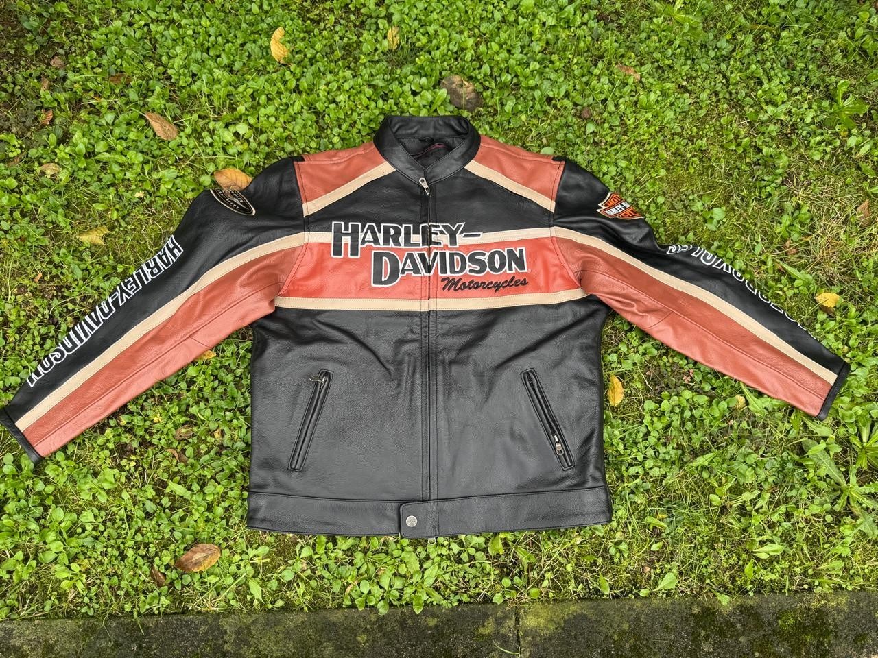 Harley Davidson Leather Motor Cylce Jacket, High Quality Cowhide leather jacket