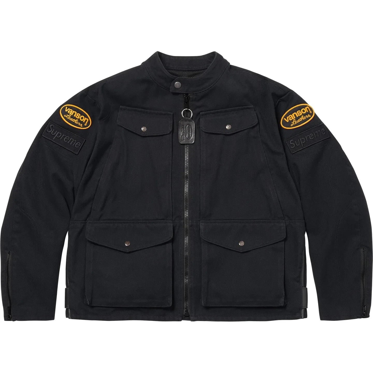 777160 Supreme x Vanson Leathers Cordura Jacket Black