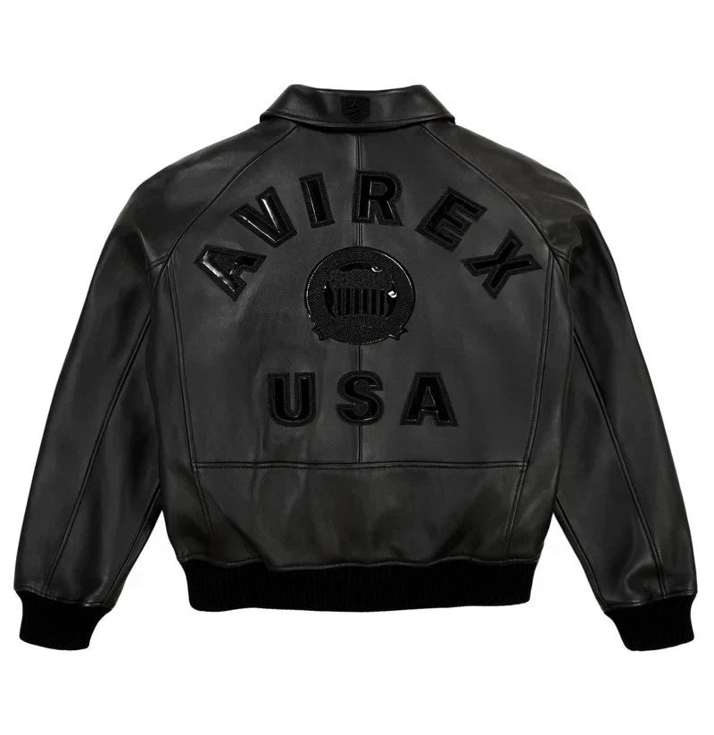 ICON Men’s Black Flight Jacket – Classic Bomber in Faux Leather