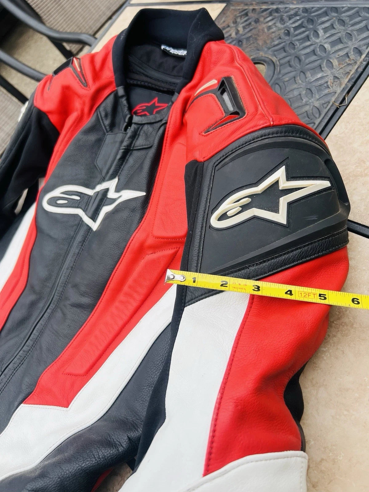 Vintage Alpinestars Men’s Red Leather Super Duty Motorcycle Jacket