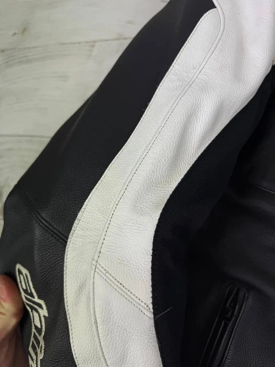 Alpiestars Leather Jacket Moto Armoured Padded Lined Black