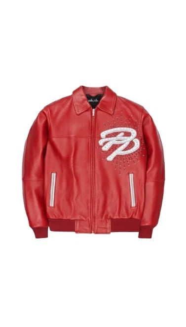 Pelle Pelle Men’s Red Leather Jacket – GOAT Edition | Premium Biker Style