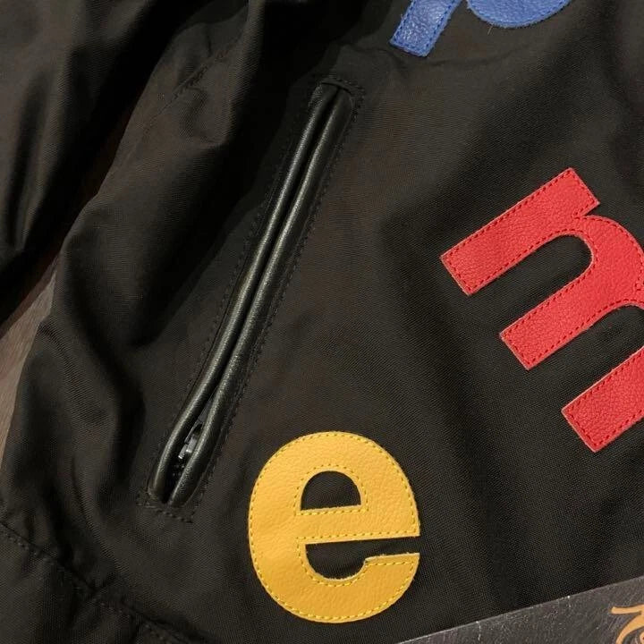 Supreme × VANSON 20ss single rider's jacket  black Leather Logo NEW