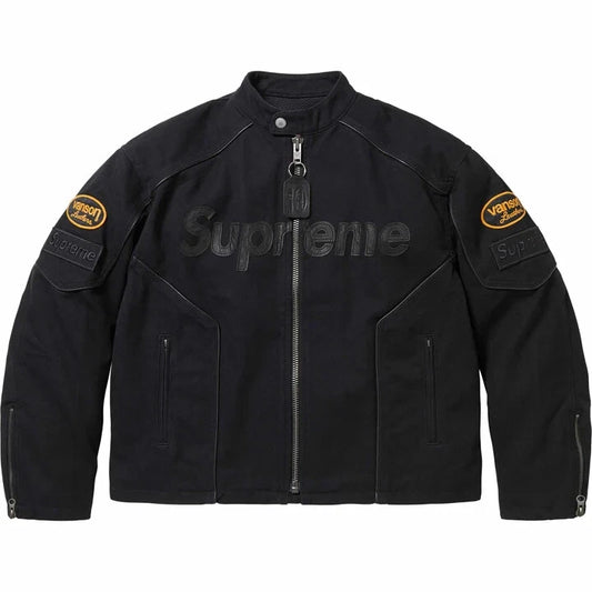 Supreme Vanson Leathers Cordura Cotton Jacket Black