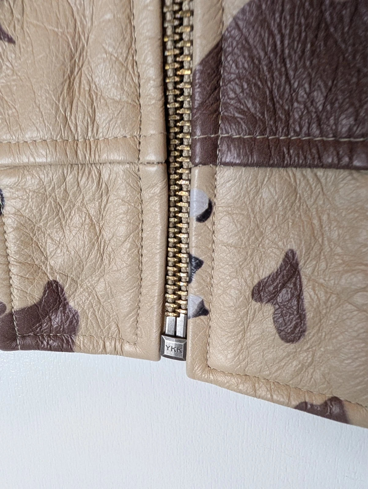 Supreme Leather MA-1 Jacket Desert Camo SS17 Mens Bomber