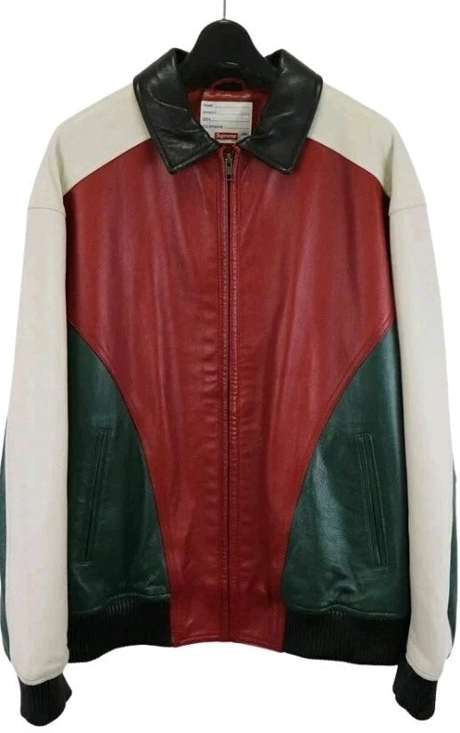 Supreme Studded Arc Logo Leather Jacket SS2018 Sheepskin