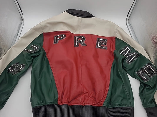 Supreme Studded Arc Logo Leather Jacket SS2018 Sheepskin
