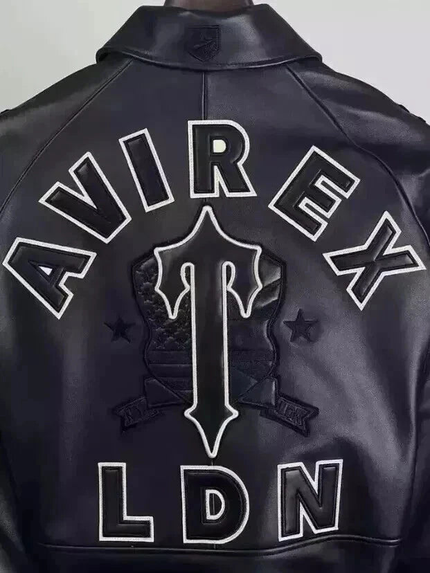 Men’s Black American Bomber Genuine Cowhide Leather Flight style Jacket