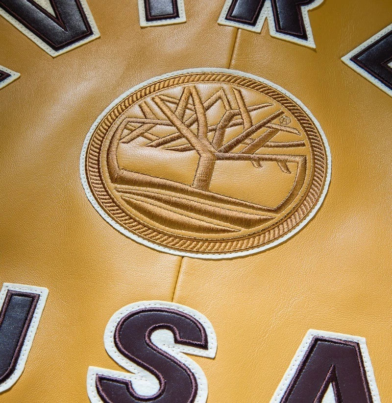 Men's Yellow American Flight Bomber Jacket Real Lambskin Leather Jacket