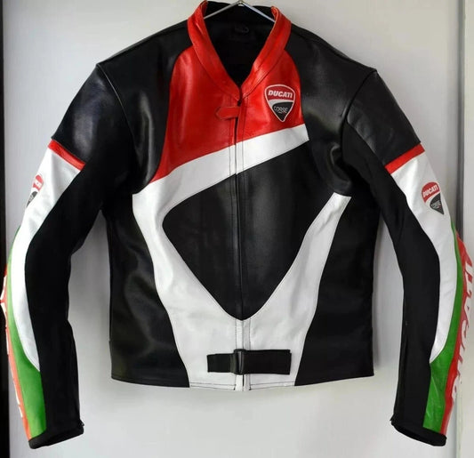 New ducati racing motorbike leather jacket ducati corse motorcycle biker jacket