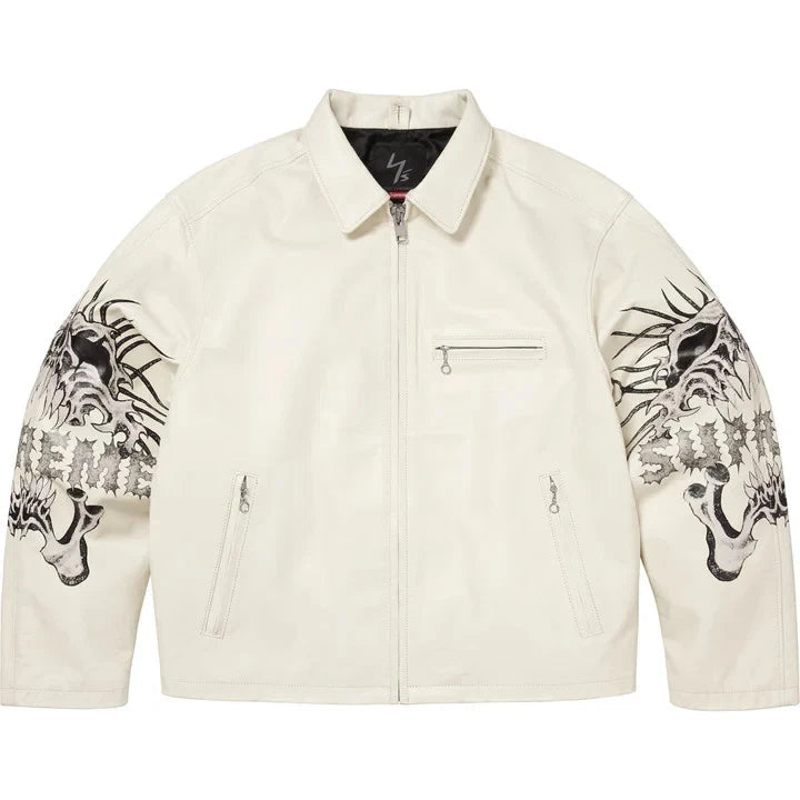 Supreme Y's by Yohji Yamamoto Leather Jacket White